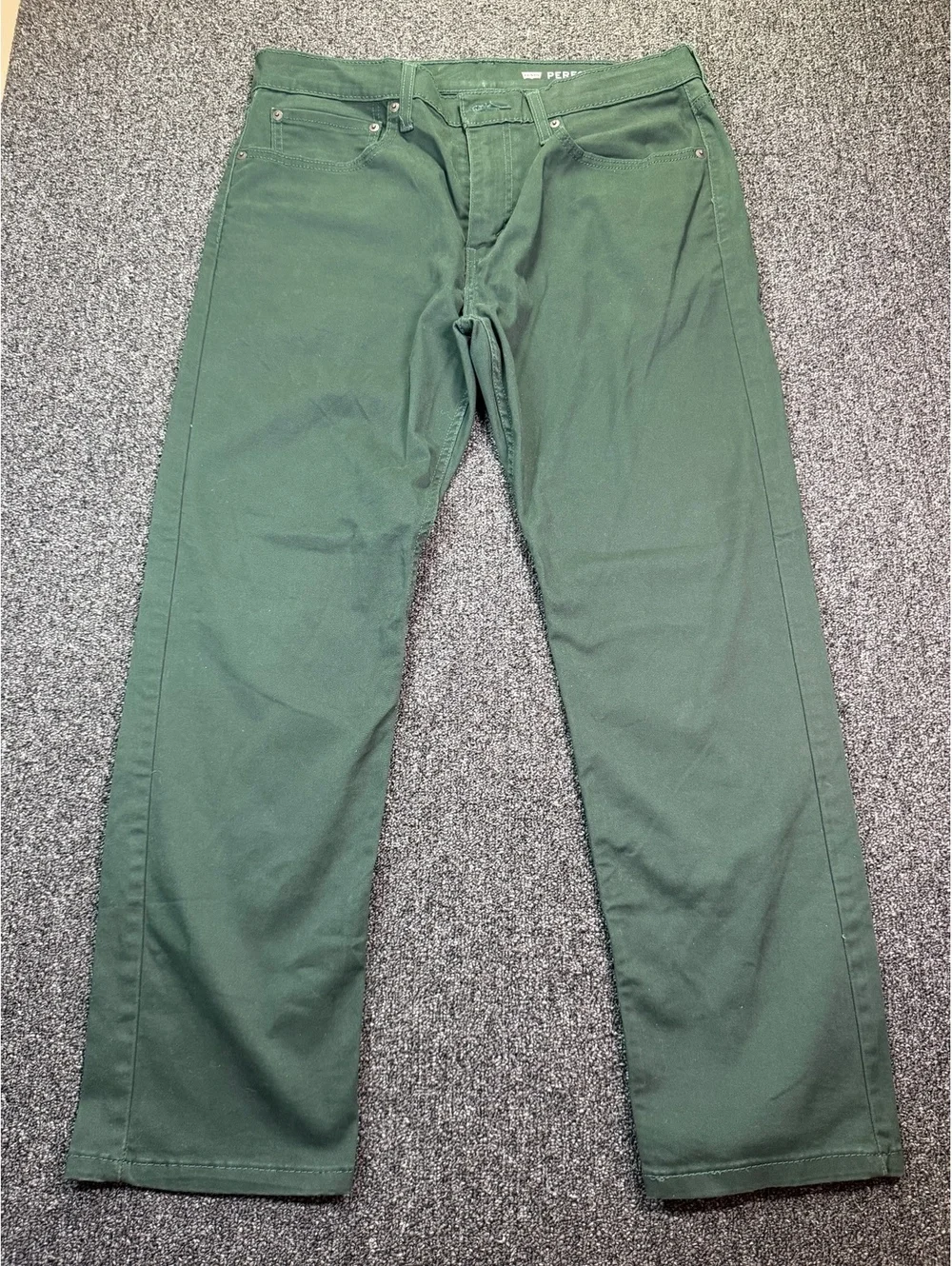 Levi's 502 Performance Green Straight Fit Jeans 34x30
